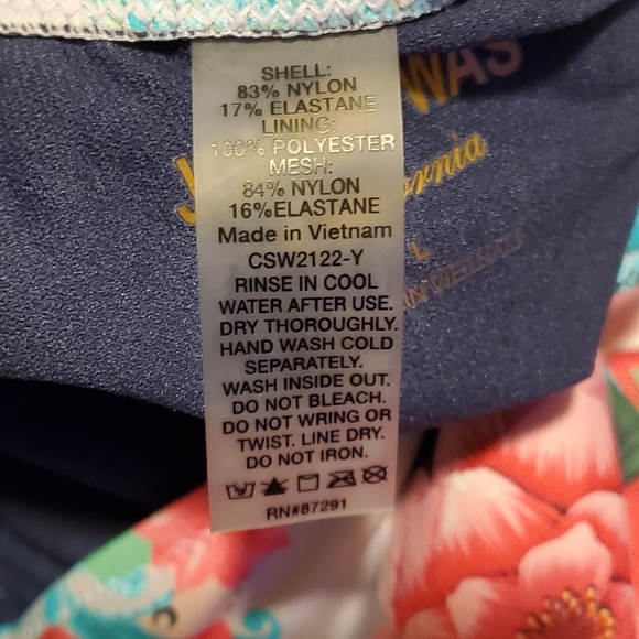 Johnny Was Japer Ruched One Piece Swimsuit - Picture 3 of 7